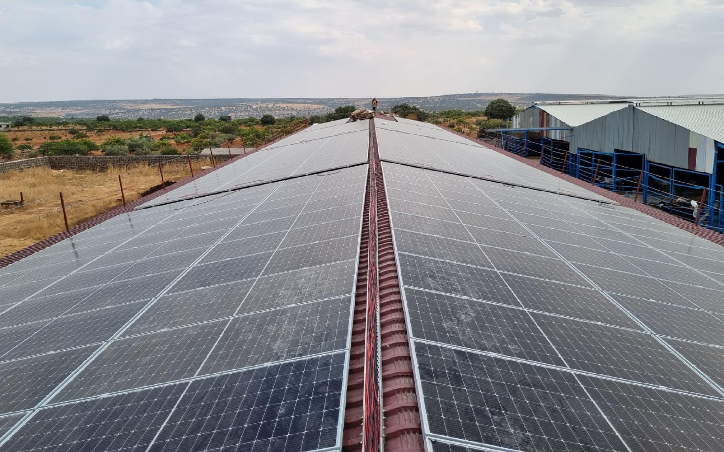 Bozcanlar Tekstil - Çiftlik Yapımı ve Çiftlik Üzeri 150 kWp Güneş Enerjisi Santrali Yapımı